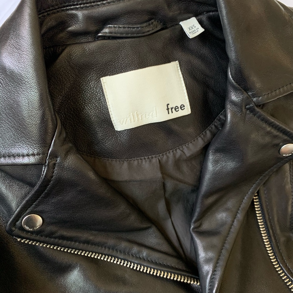 Aritizia Leather Biker Jacket